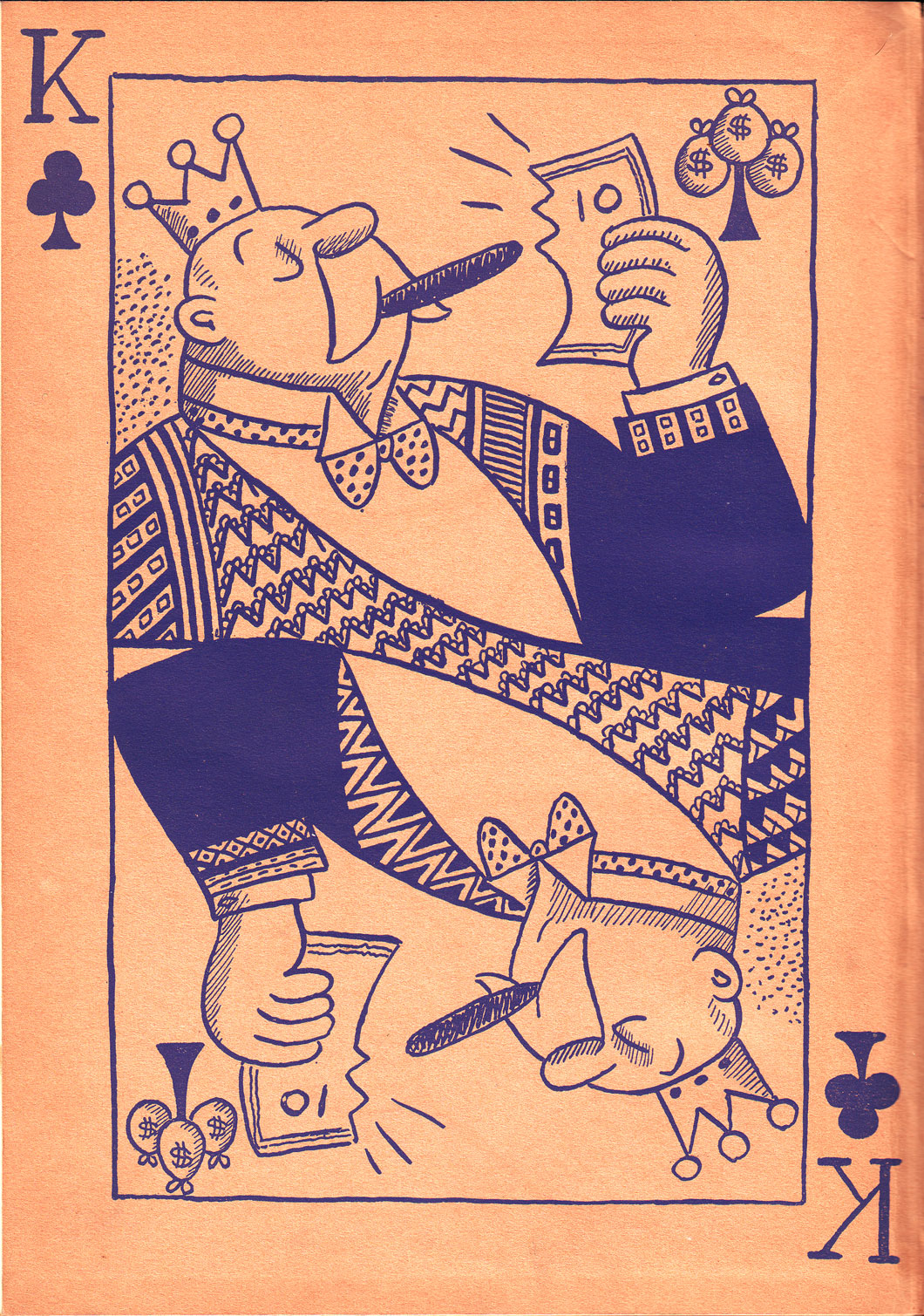 Redfield's Ruling Clawss (1935): left endpaper