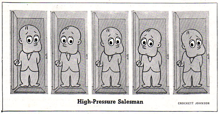 Crockett Johnson, "The Little Man with the Eyes," 10 Aug. 1940 Crockett Johnson, "The Little Man with the Eyes," 10 Aug. 1940
