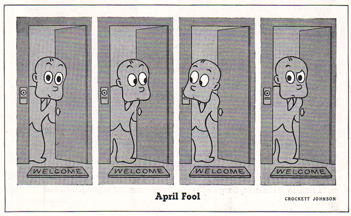 Crockett Johnson, "The Little Man with the Eyes," 5 April 1941 Crockett Johnson, "The Little Man with the Eyes," 5 April 1941