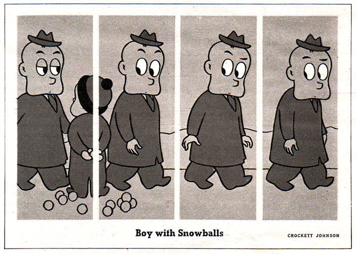 Crockett Johnson, "The Little Man with the Eyes," 3 Jan. 1942 Crockett Johnson, "The Little Man with the Eyes," 3 Jan. 1942