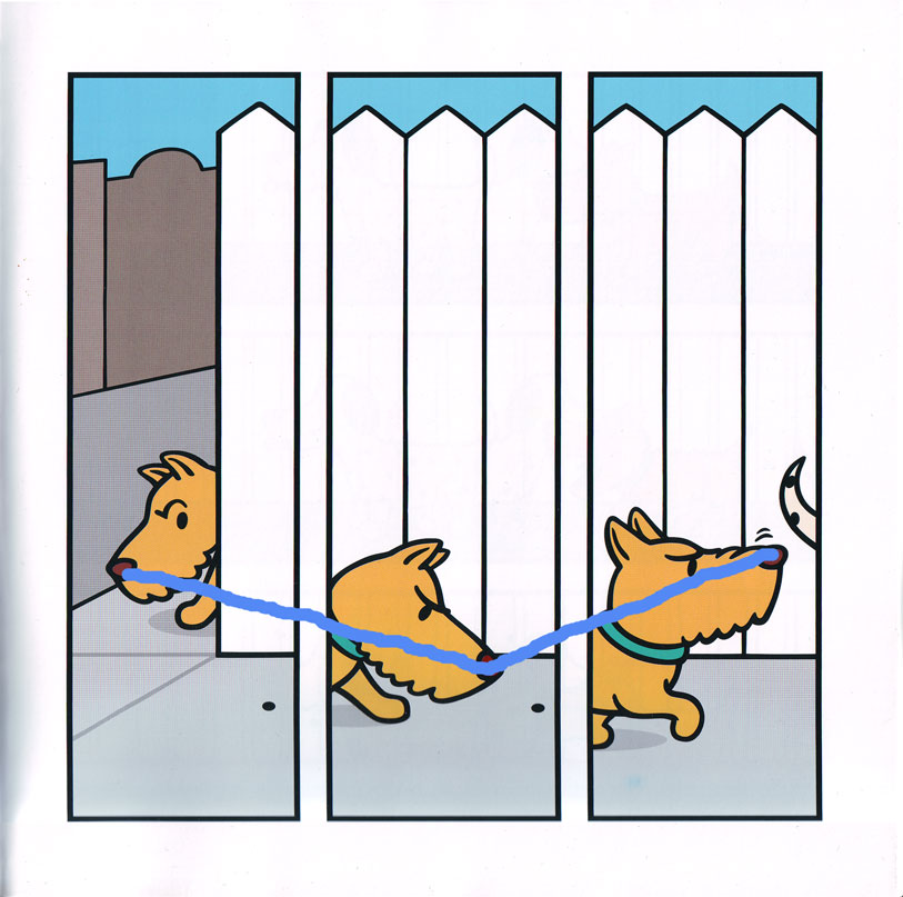 Newgarden and Cash, from Bow-Wow Bugs a Bug: with added line of sight Newgarden and Cash, from Bow-Wow Bugs a Bug: with added line of sight