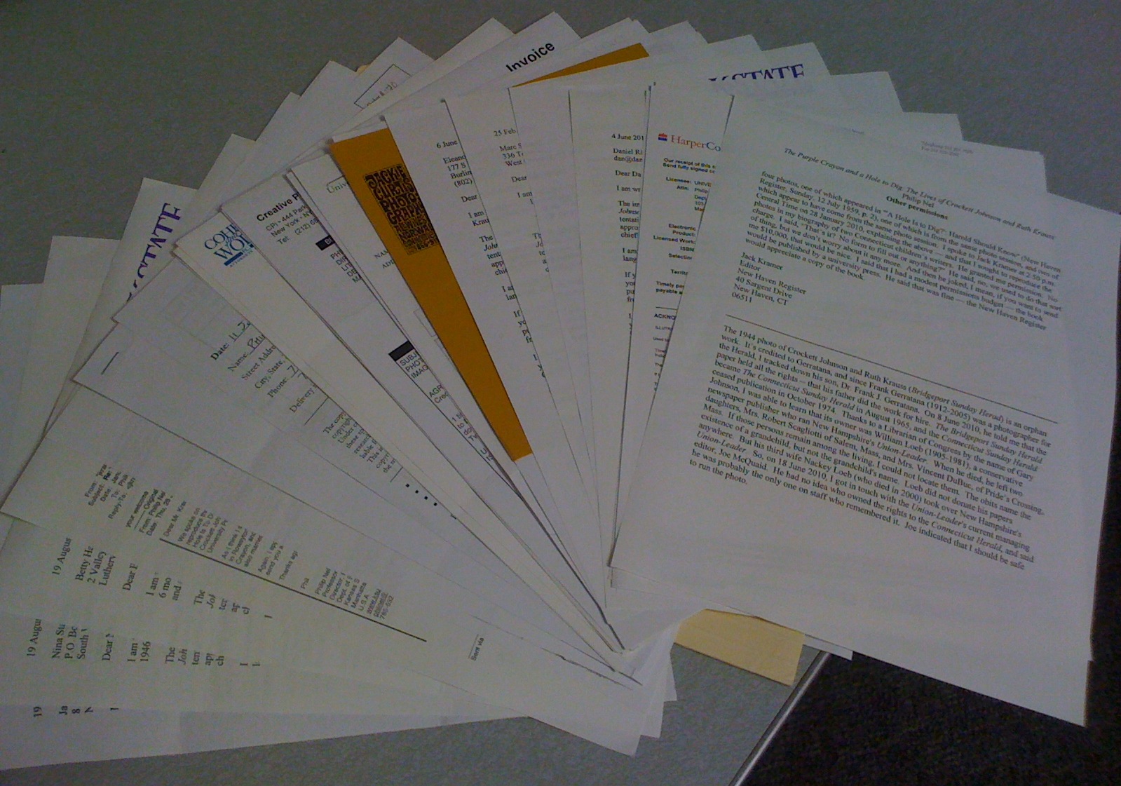 The Purple Crayon and a Hole to Dig: The Lives of Crockett Johnson and Ruth Krauss -- a panorama of permissions The Purple Crayon and a Hole to Dig: The Lives of Crockett Johnson and Ruth Krauss -- a panorama of permissions