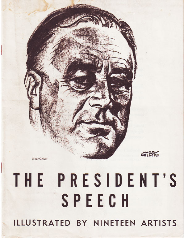 The President's Speech (1944): cover, illustrated by Hugo Gellert The President's Speech (1944): cover, illustrated by Hugo Gellert