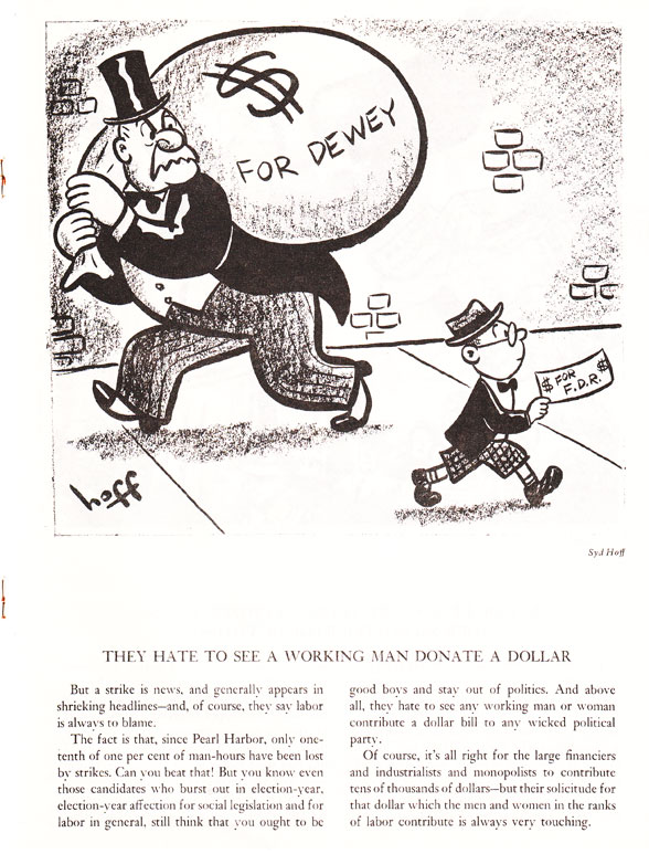 The President's Speech (1944): illustration by Syd Hoff The President's Speech (1944): illustration by Syd Hoff