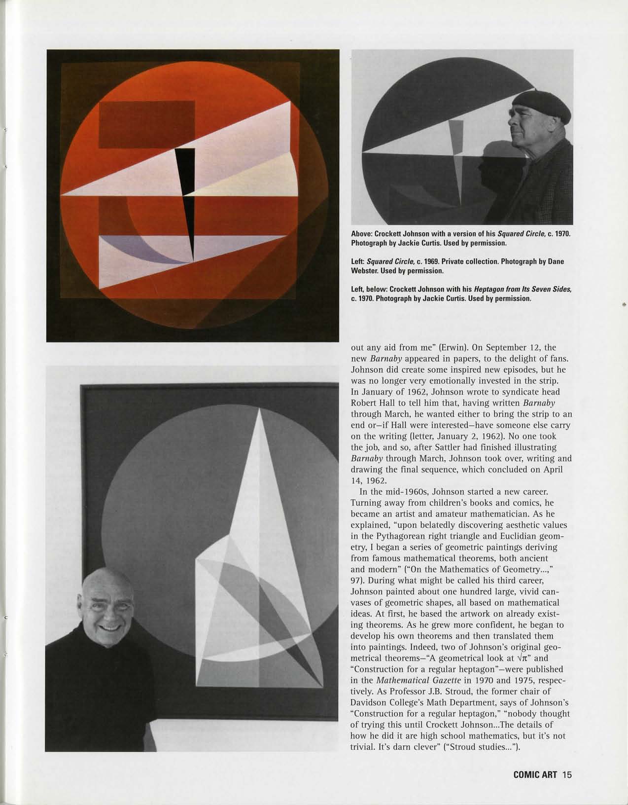 Philip Nel, "Crockett Johnson and the Purple Crayon: A Life in Art," Comic Art 5 (Winter 2004), p. 15 Philip Nel, "Crockett Johnson and the Purple Crayon: A Life in Art," Comic Art 5 (Winter 2004), p. 15