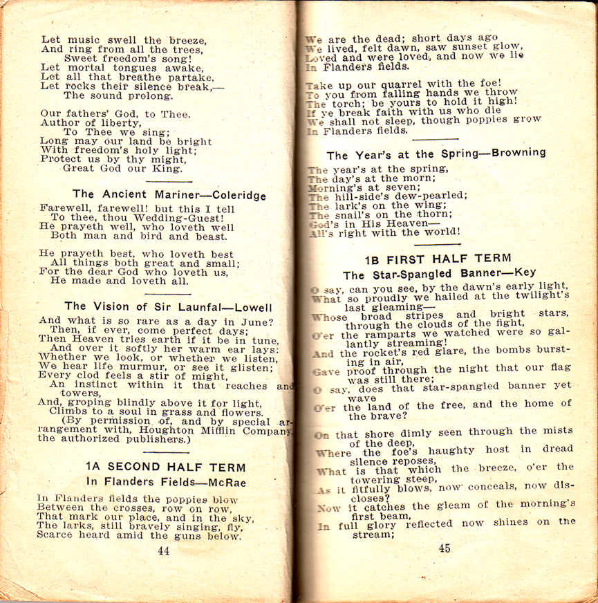 Newtown High School Handbook, 1921-1923: pp. 44-45 Newtown High School Handbook, 1921-1923: pp. 44-45