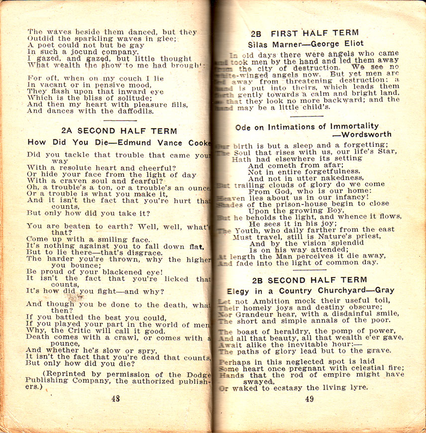 Newtown High School Handbook, 1921-1923: pp. 48-49 Newtown High School Handbook, 1921-1923: pp. 48-49