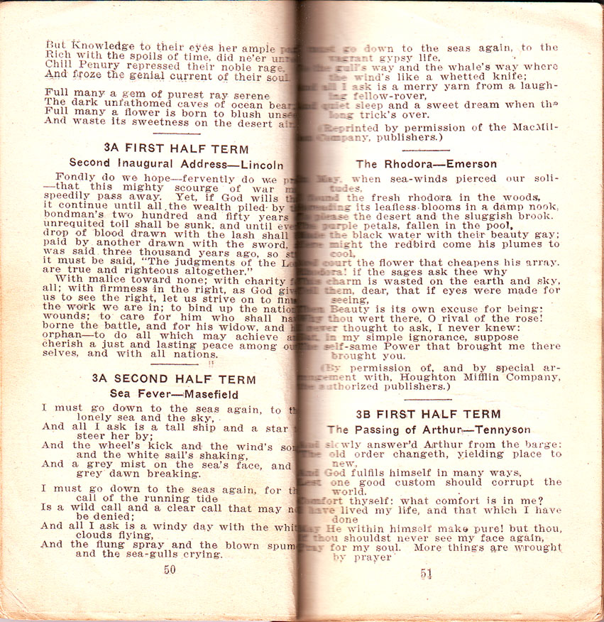 Newtown High School Handbook, 1921-1923: pp. 50-51 Newtown High School Handbook, 1921-1923: pp. 50-51