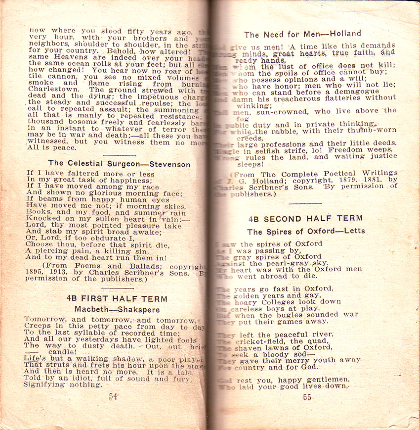 Newtown High School Handbook, 1921-1923: pp. 54-55 Newtown High School Handbook, 1921-1923: pp. 54-55