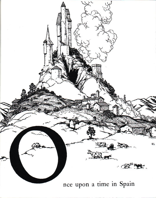 Munro Leaf, The Story of Ferdinand, illus. by Robert Lawson (1936), page 1