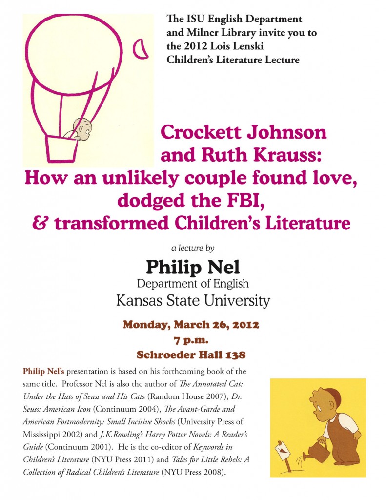 Philip Nel: Lois Lenski Lecture, Illinois State University, 2012 Philip Nel: Lois Lenski Lecture, Illinois State University, 2012