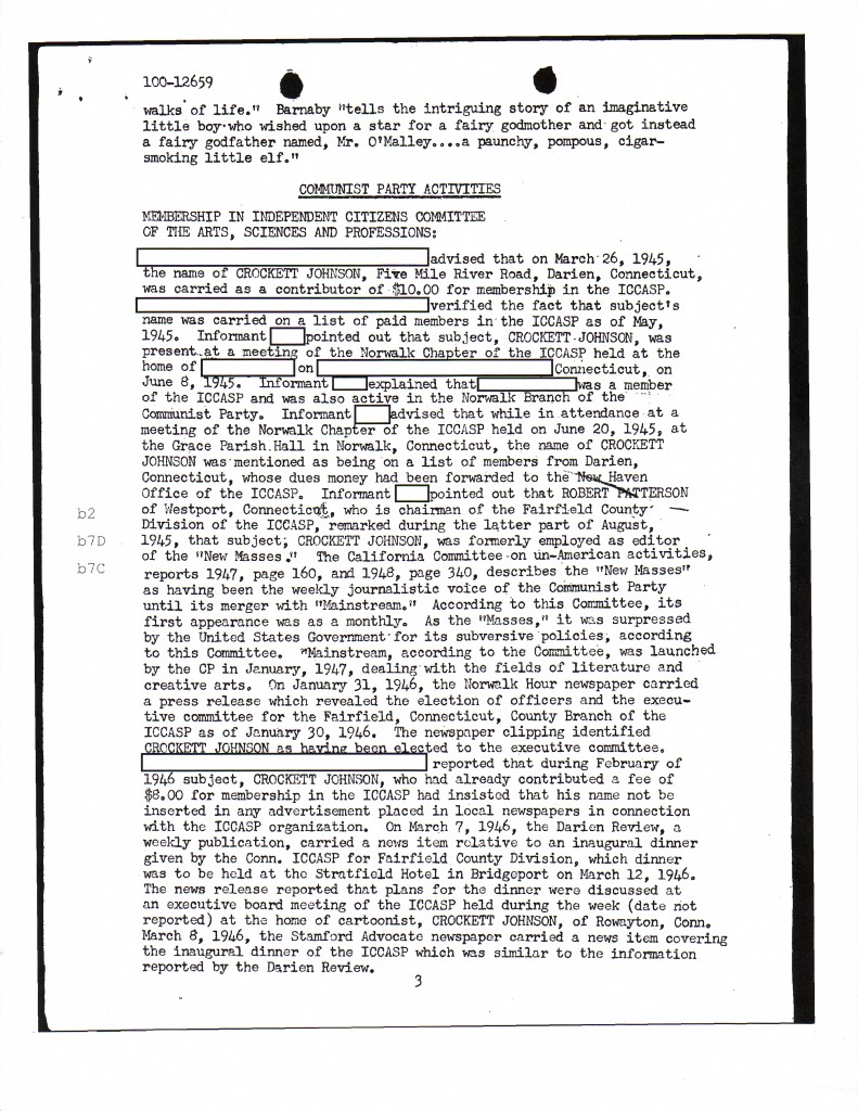 Crockett Johnson's FBI file, page 11