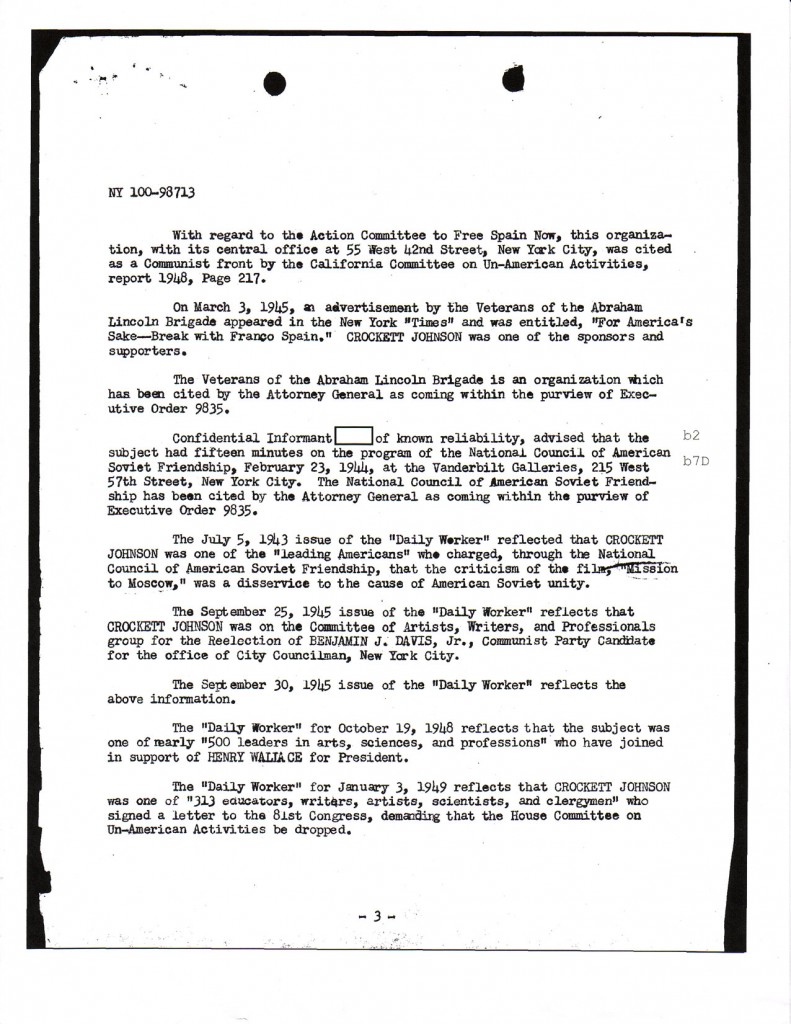 Crockett Johnson's FBI file, page 4 Crockett Johnson's FBI file, page 4