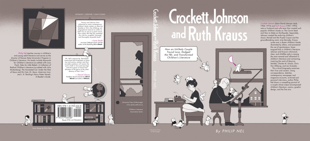Chris Ware's cover for Crockett Johnson and Ruth Krauss: How an Unlikely Couple Found Love, Dodged the FBI, and Transformed Children's Literature Chris Ware's cover for Crockett Johnson and Ruth Krauss: How an Unlikely Couple Found Love, Dodged the FBI, and Transformed Children's Literature