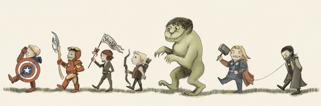Avengers on Parade (RIP Maurice Sendak) by AgarthanGuide Avengers on Parade (RIP Maurice Sendak) by AgarthanGuide