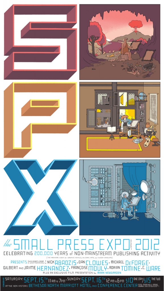 Chris Ware, poster for Small Press Expo 2012