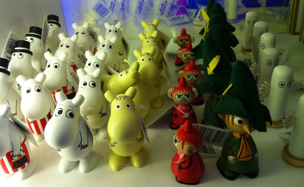 Moomin figurines at Moomin Store, Helsinki airport Moomin figurines at Moomin Store, Helsinki airport