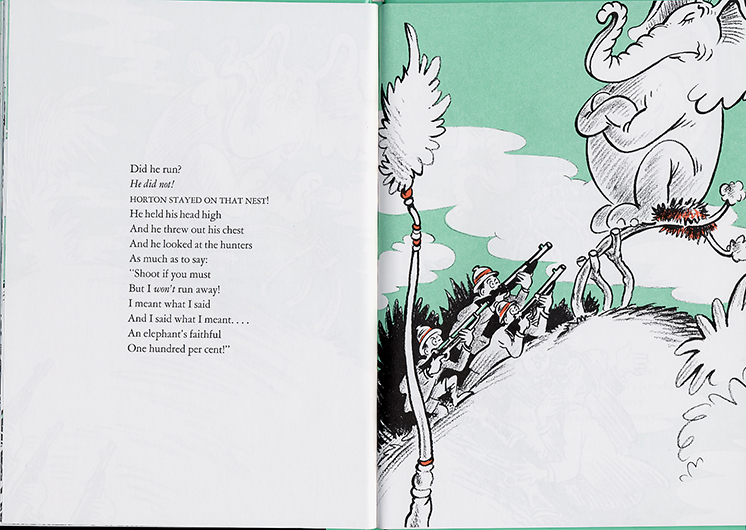 Dr. Seuss, from Horton Hatches the Egg (1940)