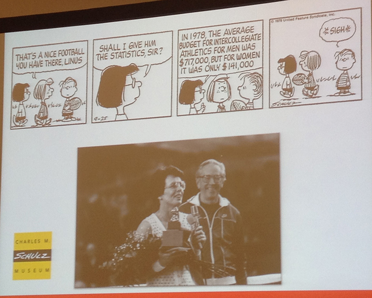 Peanuts: Title 9, Schulz, & Billie Jean King