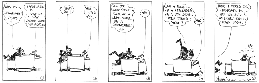 George Herriman, Krazy Kat, 6 Jan. 1918