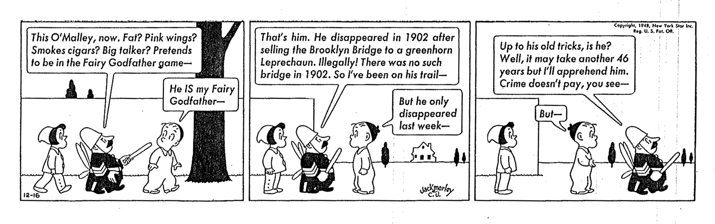 Crockett Johnson's Barnaby, 16 Dec. 1948