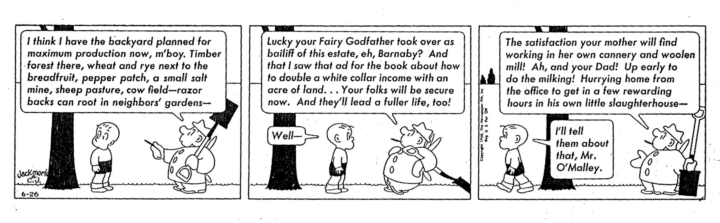 Crockett Johnson's Barnaby, 26 June 1948