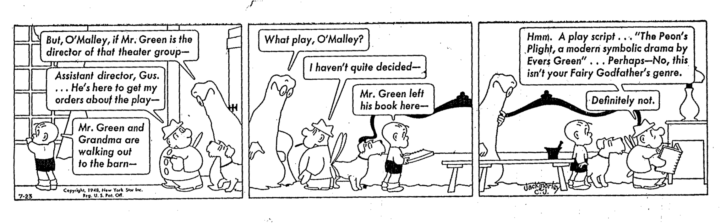 Crockett Johnson's Barnaby, 23 July 1948