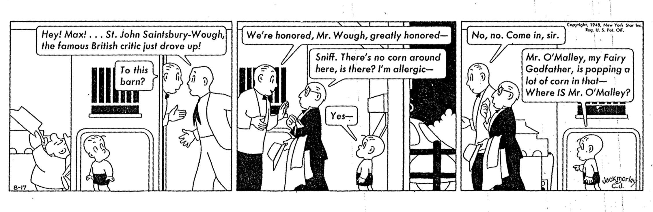 Crockett Johnson's Barnaby, 17 Aug 1948