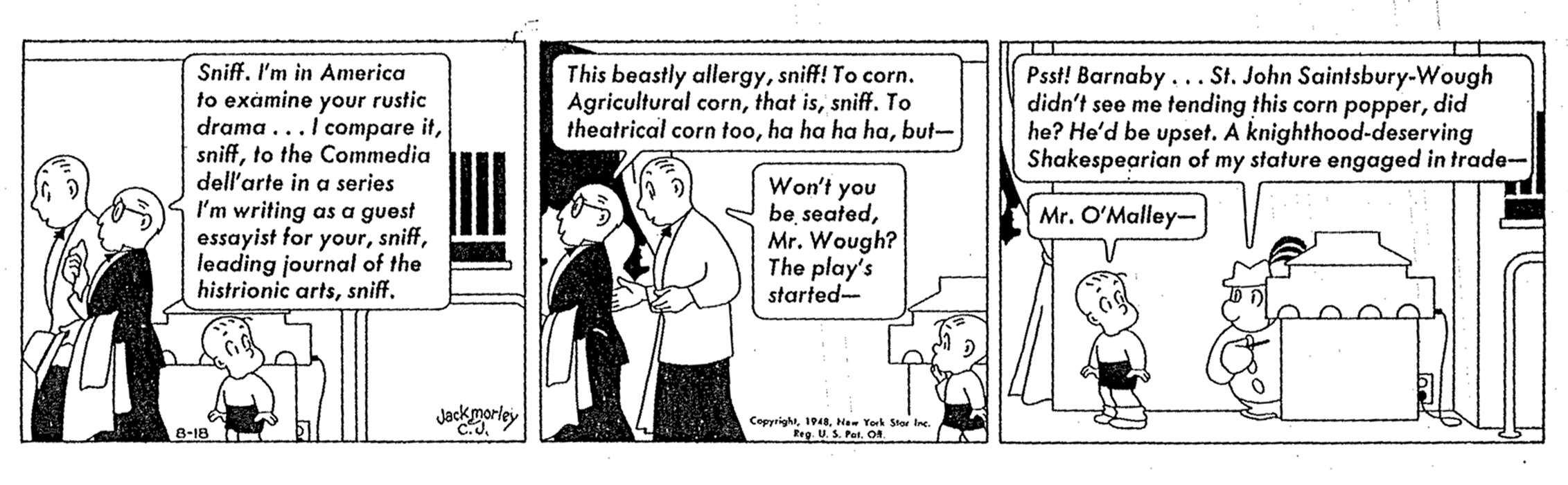 Crockett Johnson's Barnaby, 18 Aug 1948